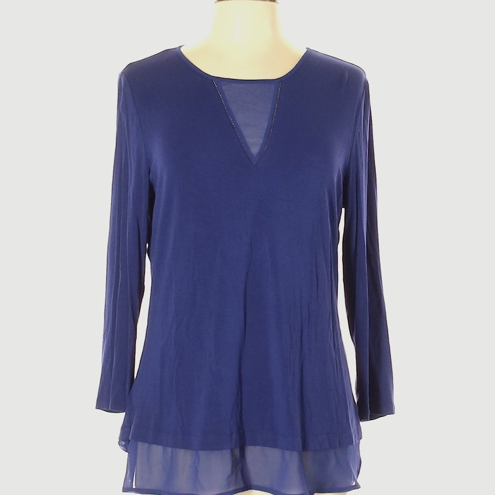Daniel Rainn dressy blue blouse in Large